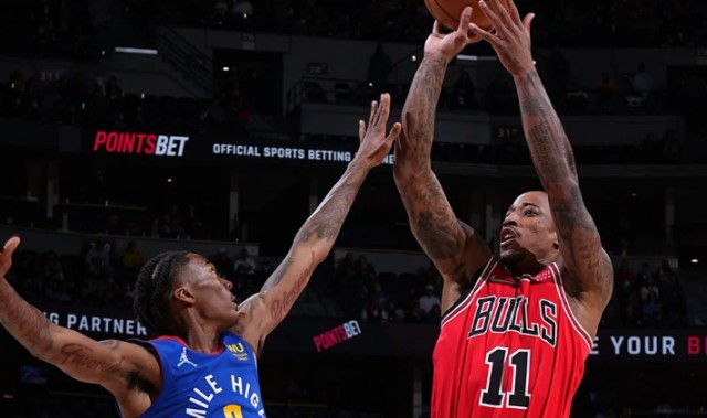  德罗赞稳定输出公牛击败活塞止颓势